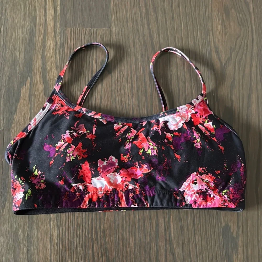 Fabletics Floral Impasto Sports Bra | M